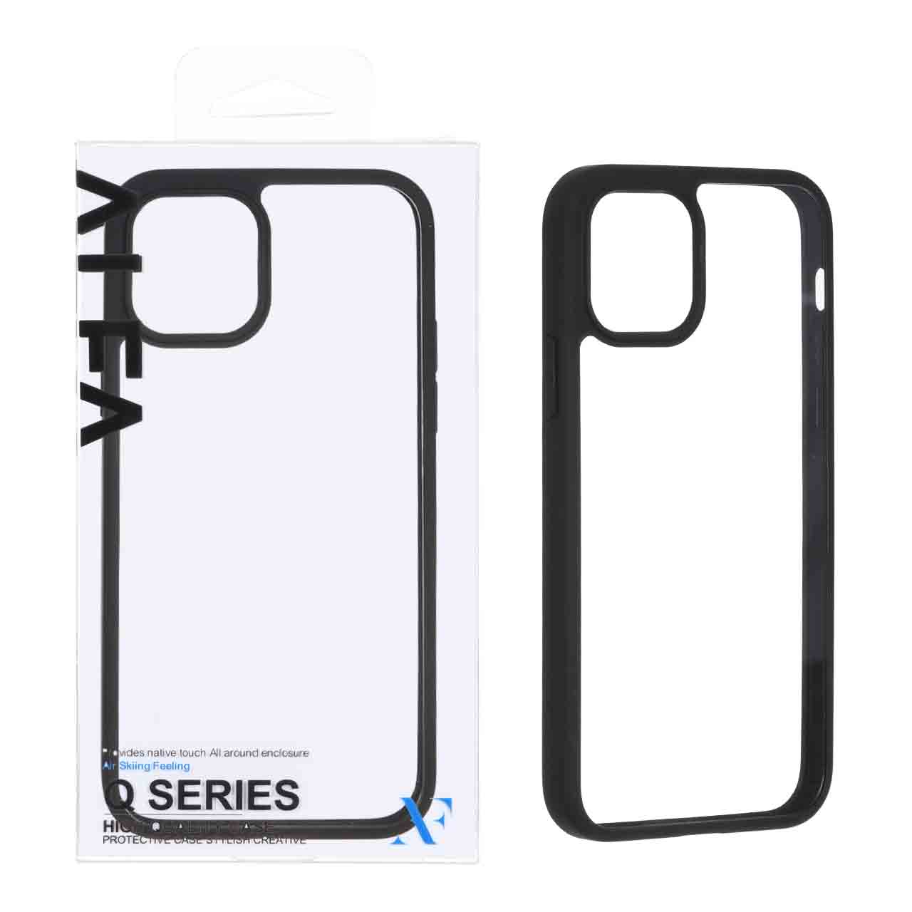قاب اورجینال Q Series شفاف Alfa مدل Apple iPhone 11 Pro - مشکی (پک دار)
